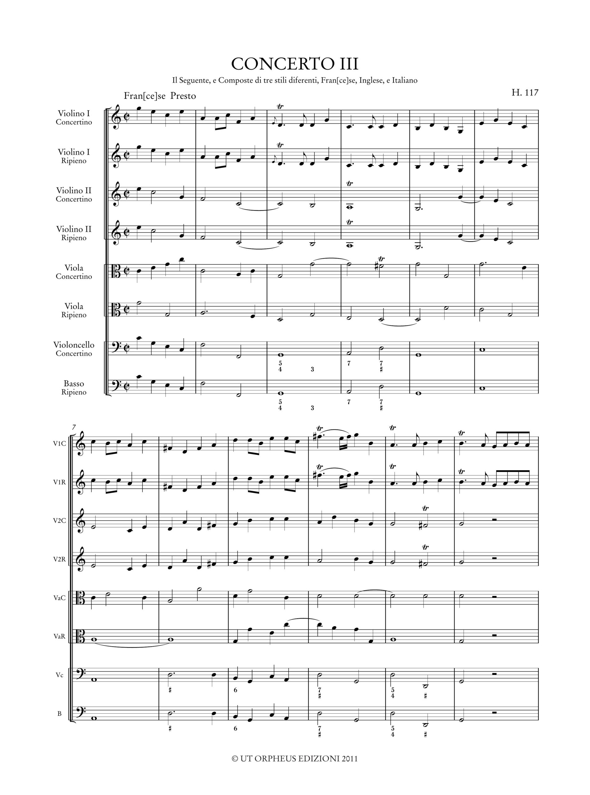 Geminiani, Francesco: 6 Concertos Op. 7 (H. 115-120) - Image 4