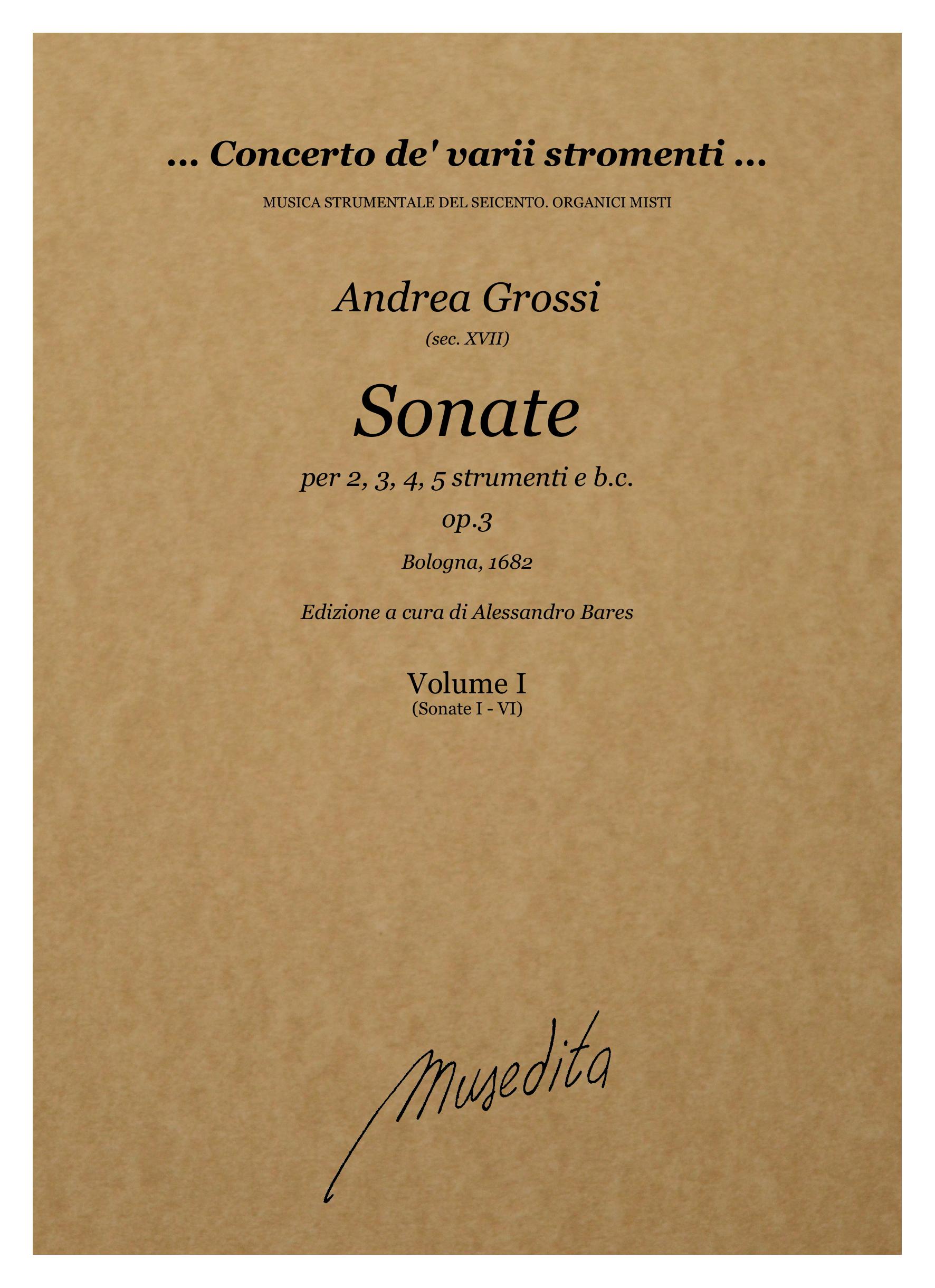 Andrea Grossi - Sonate op.3 (Bologna, 1682)