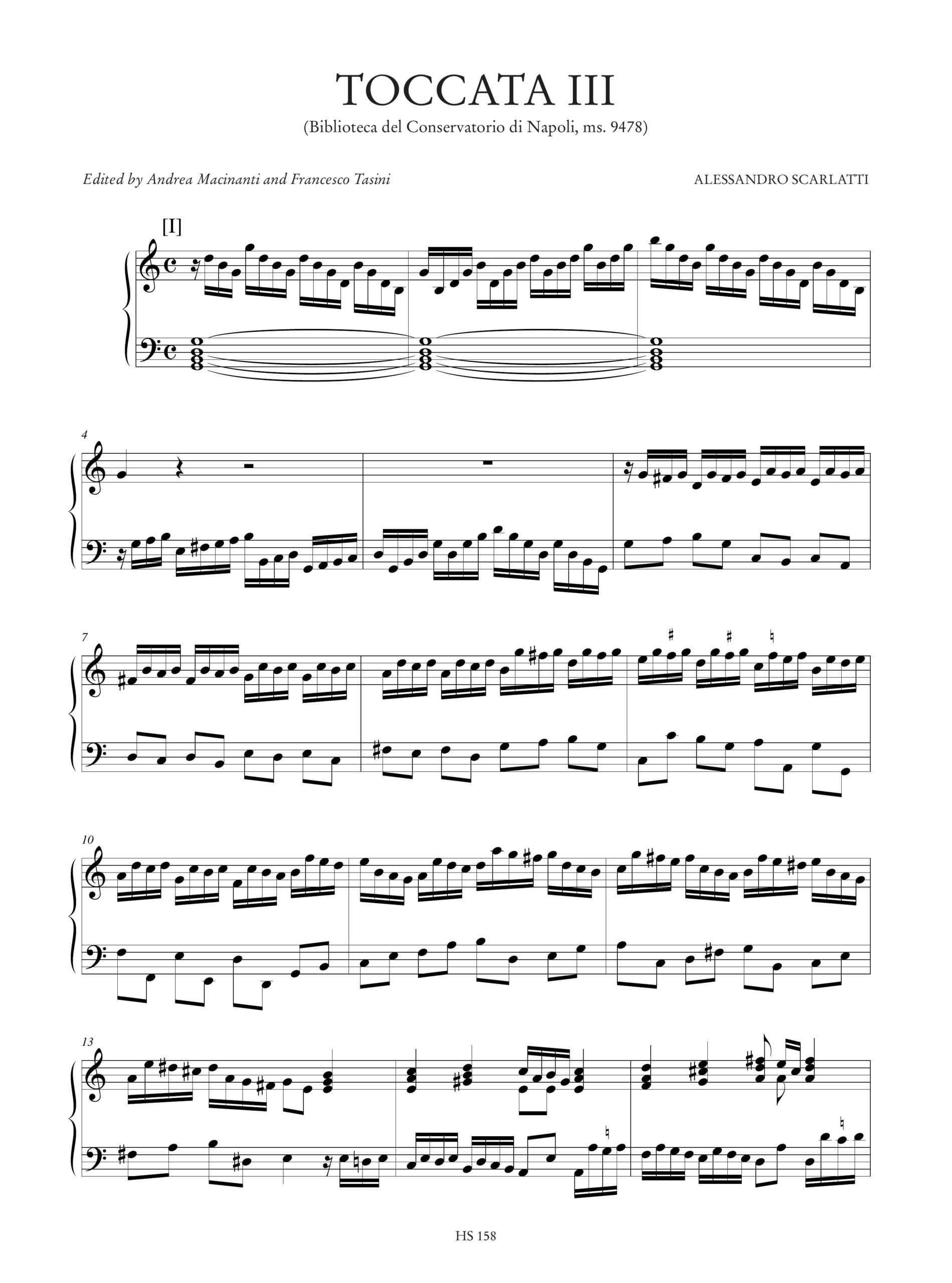 Scarlatti, Alessandro: Toccata III (Biblioteca del Conservatorio di Napoli ms. 9478) per Organo o Clavicembalo - Image 2