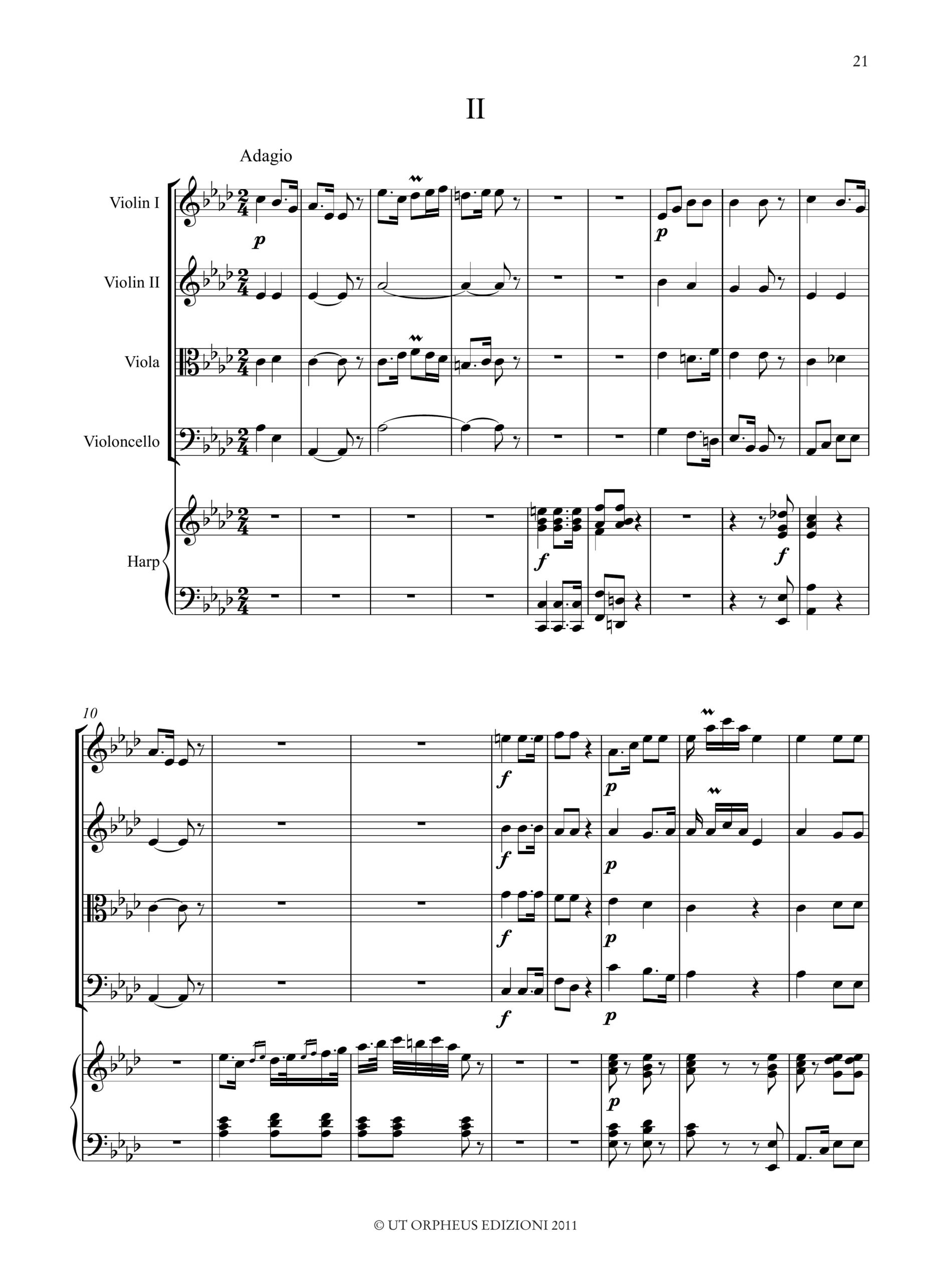 Hoffmann, Ernst Theodor Amadeus: Quintetto in Do minore AV 24 per Arpa e Quartetto d’Archi - Image 3