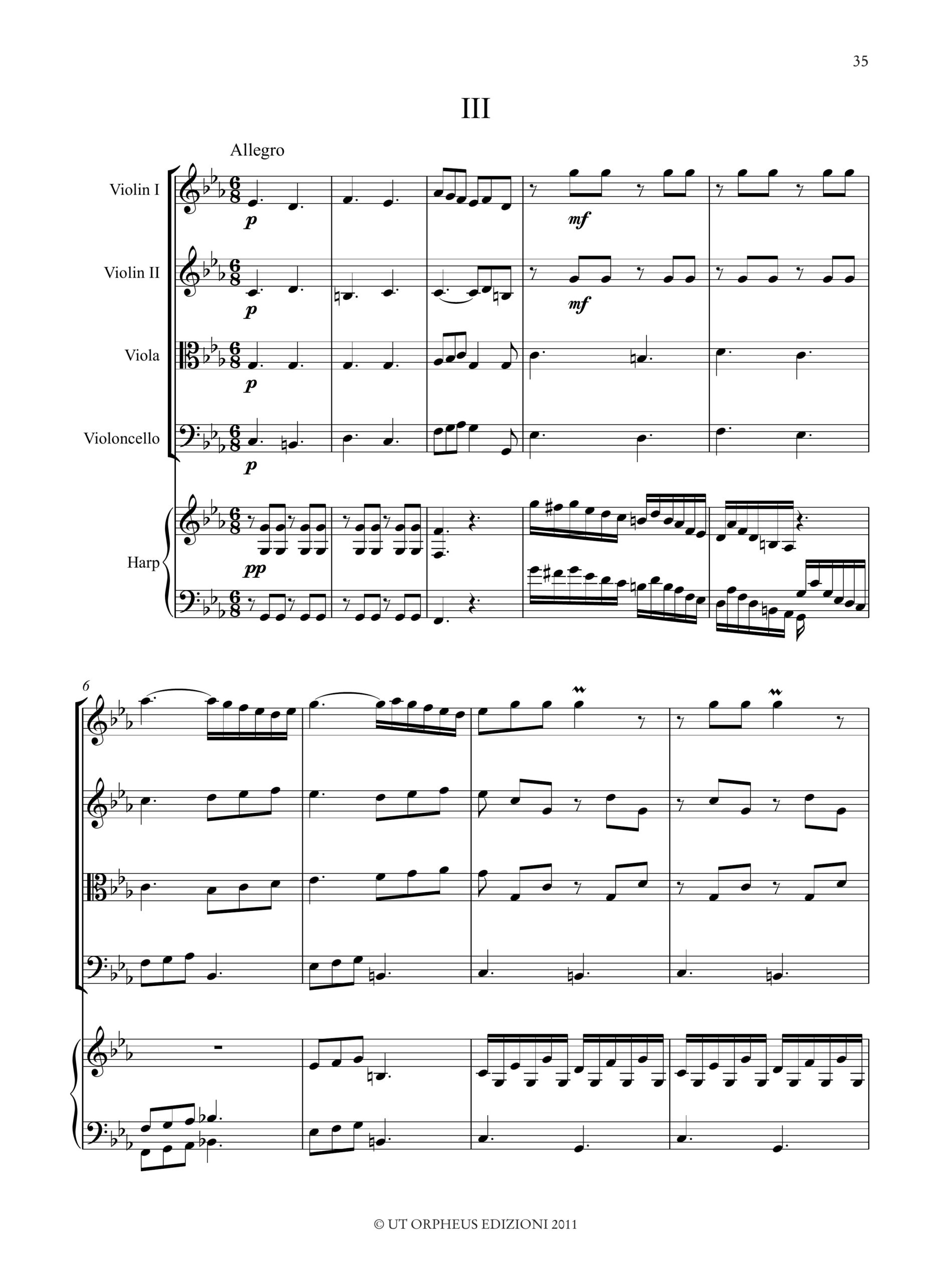 Hoffmann, Ernst Theodor Amadeus: Quintetto in Do minore AV 24 per Arpa e Quartetto d’Archi - Image 4