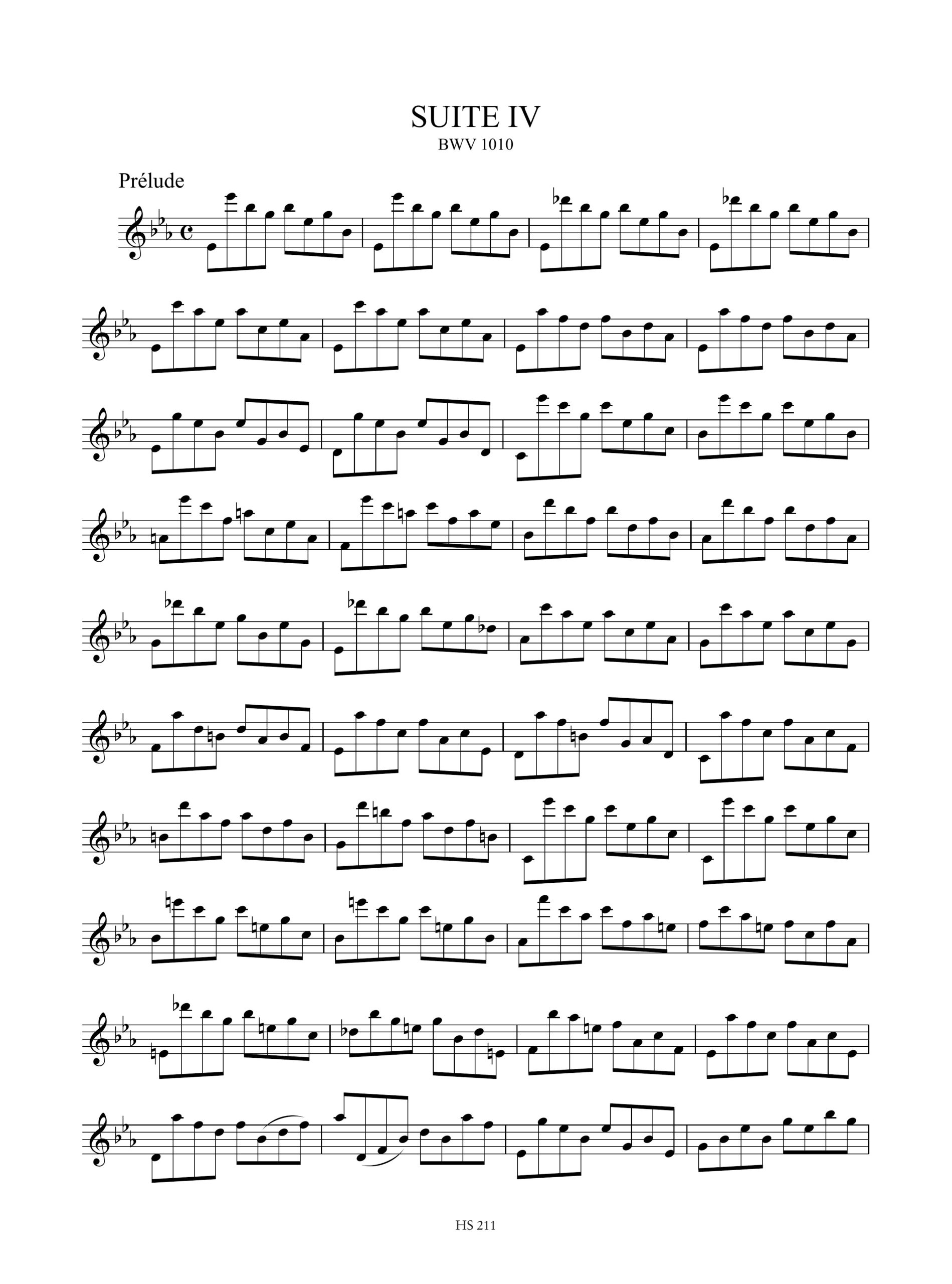 Bach, Johann Sebastian: 6 Suites per Violoncello BWV 1007-1012 trascritte per Flauto solo - Image 5