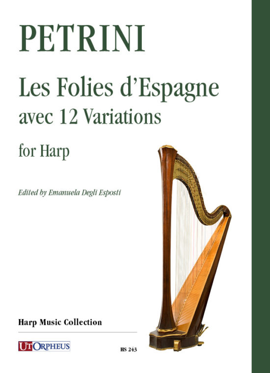 Petrini, Francesco: Les Folies d’Espagne avec 12 Variations per Arpa