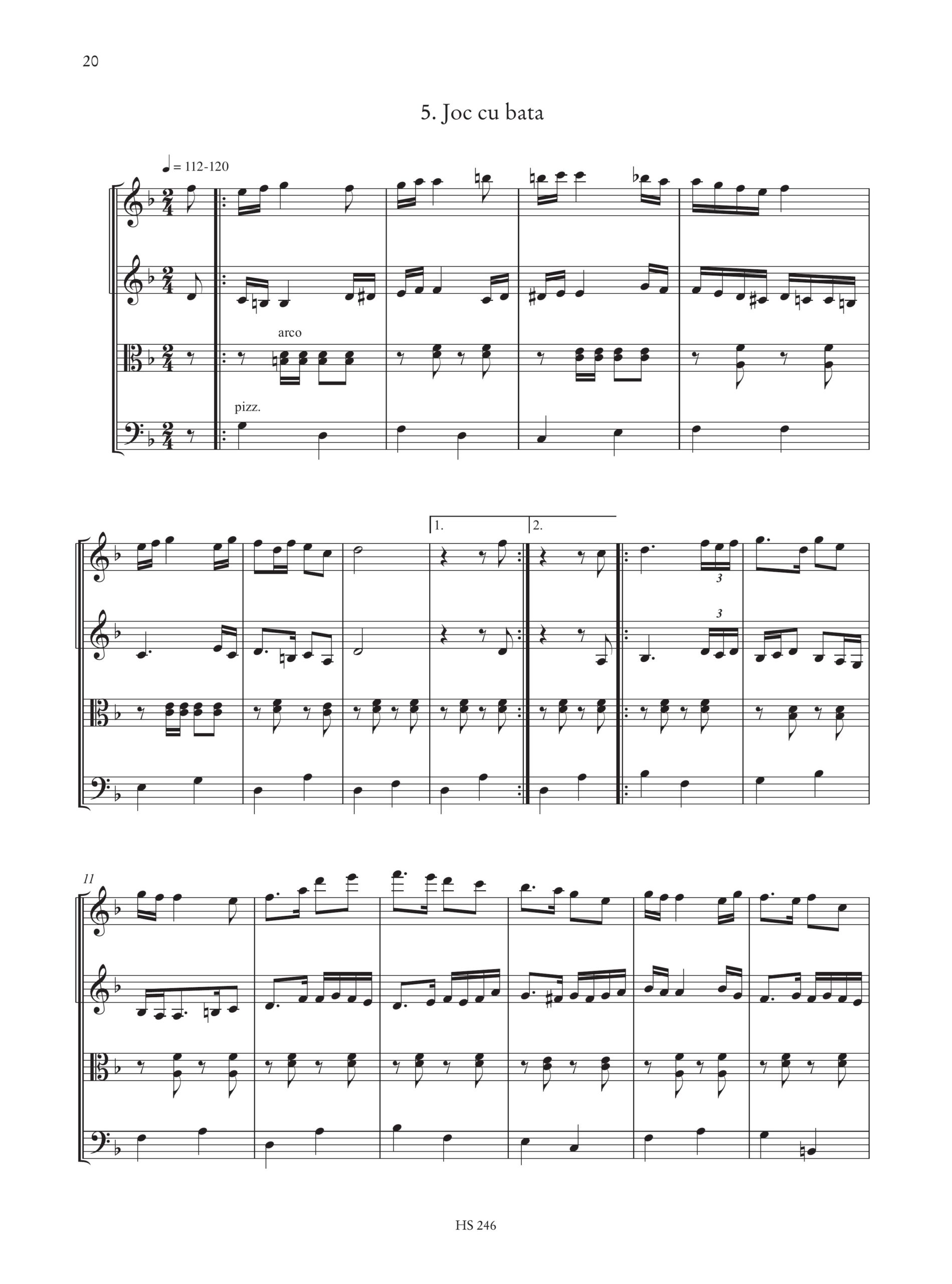 Ferrari, Marco: Romanian Suite per Quartetto d’Archi - Image 6