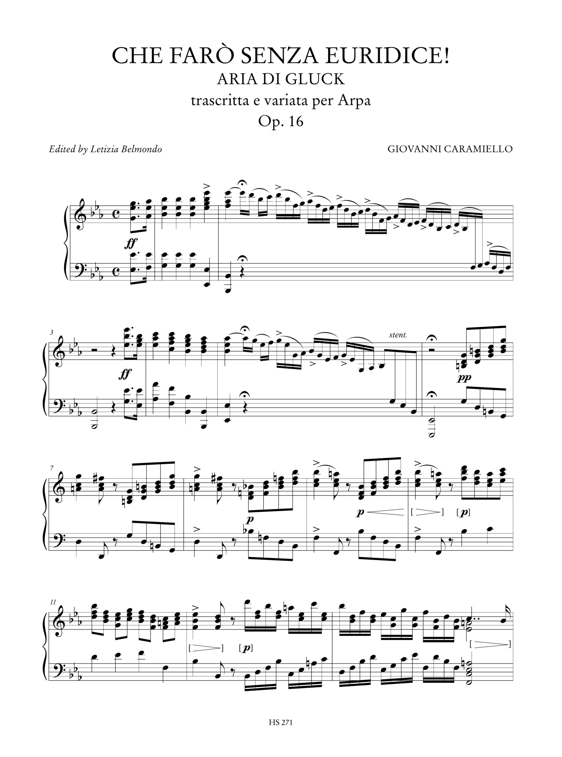 Caramiello, Giovanni: Variazioni e Fantasie su Melodie celebri per Arpa sola - Image 3