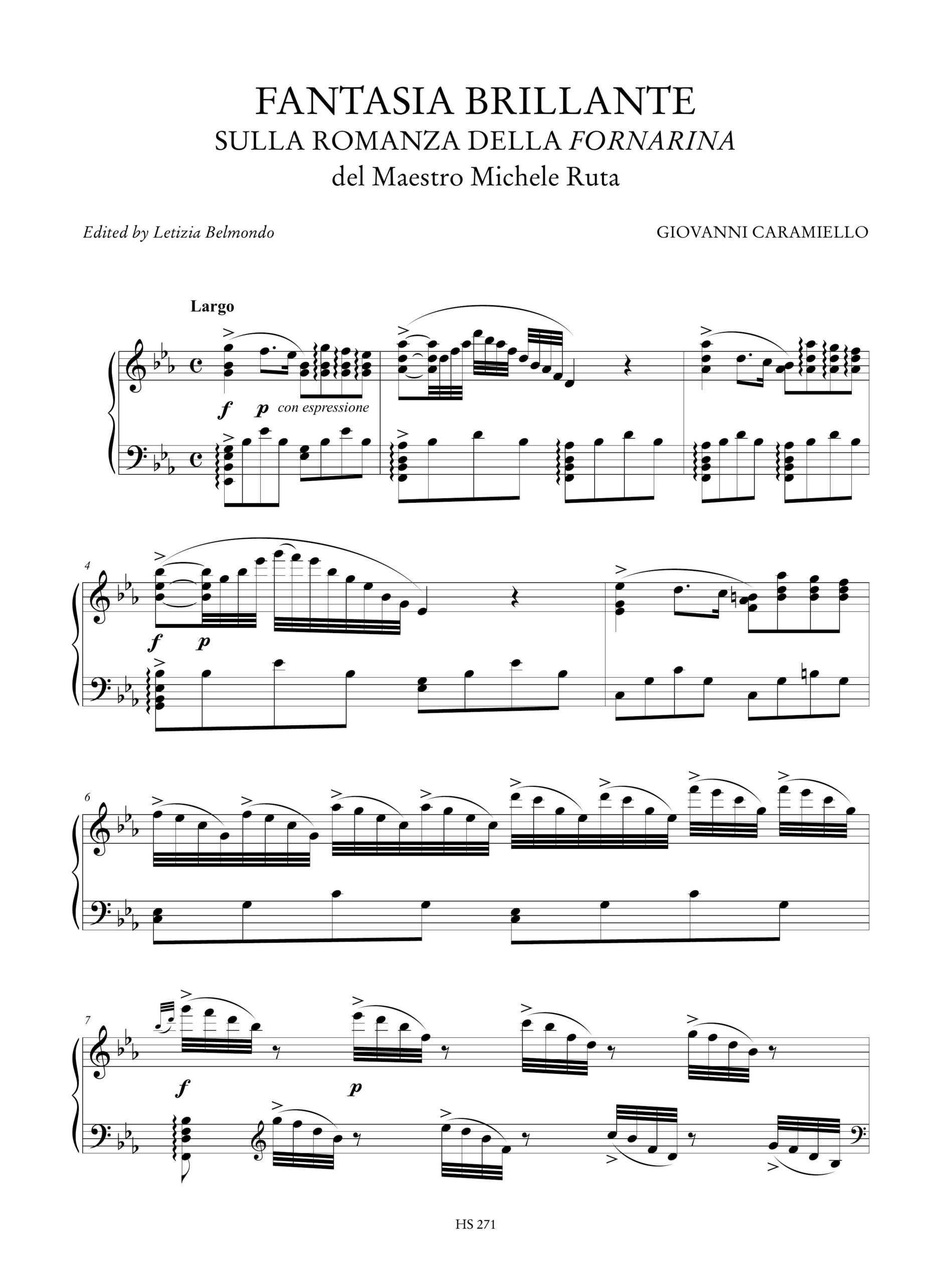 Caramiello, Giovanni: Variazioni e Fantasie su Melodie celebri per Arpa sola - Image 5