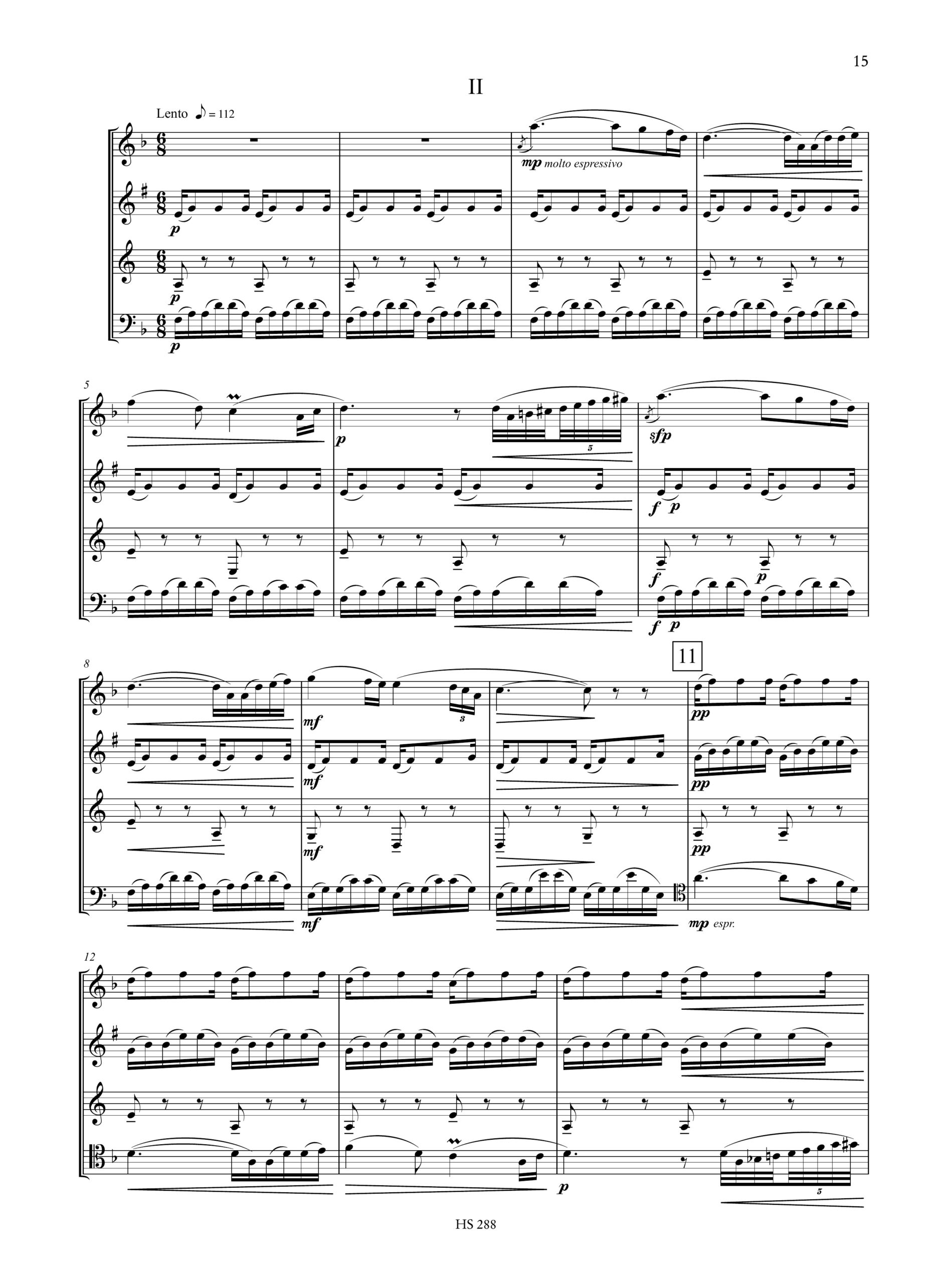 Dvořák, Antonín: Quartetto n. 12 op. 96 “Americano” per Flauto, Clarinetto, Corno e Fagotto - Image 3