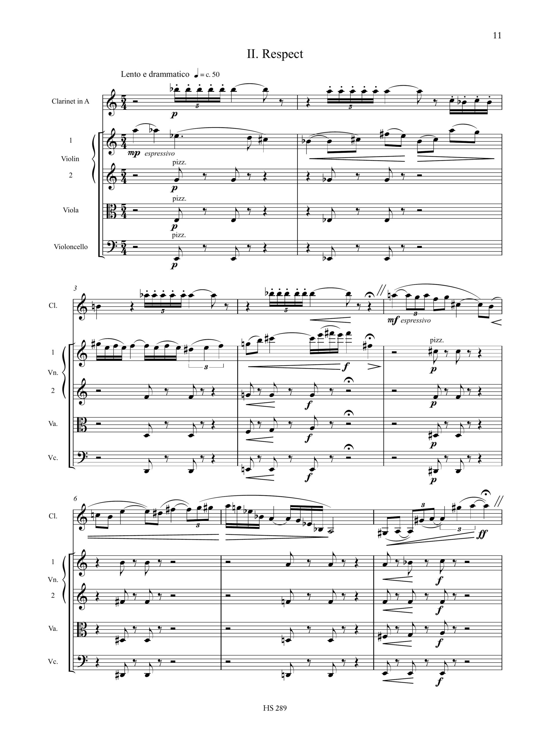 Forghieri, Giuliano: Dramatis Personae (Dance, dance, dance) per Clarinetto e Quartetto d’Archi (2018) - Image 3
