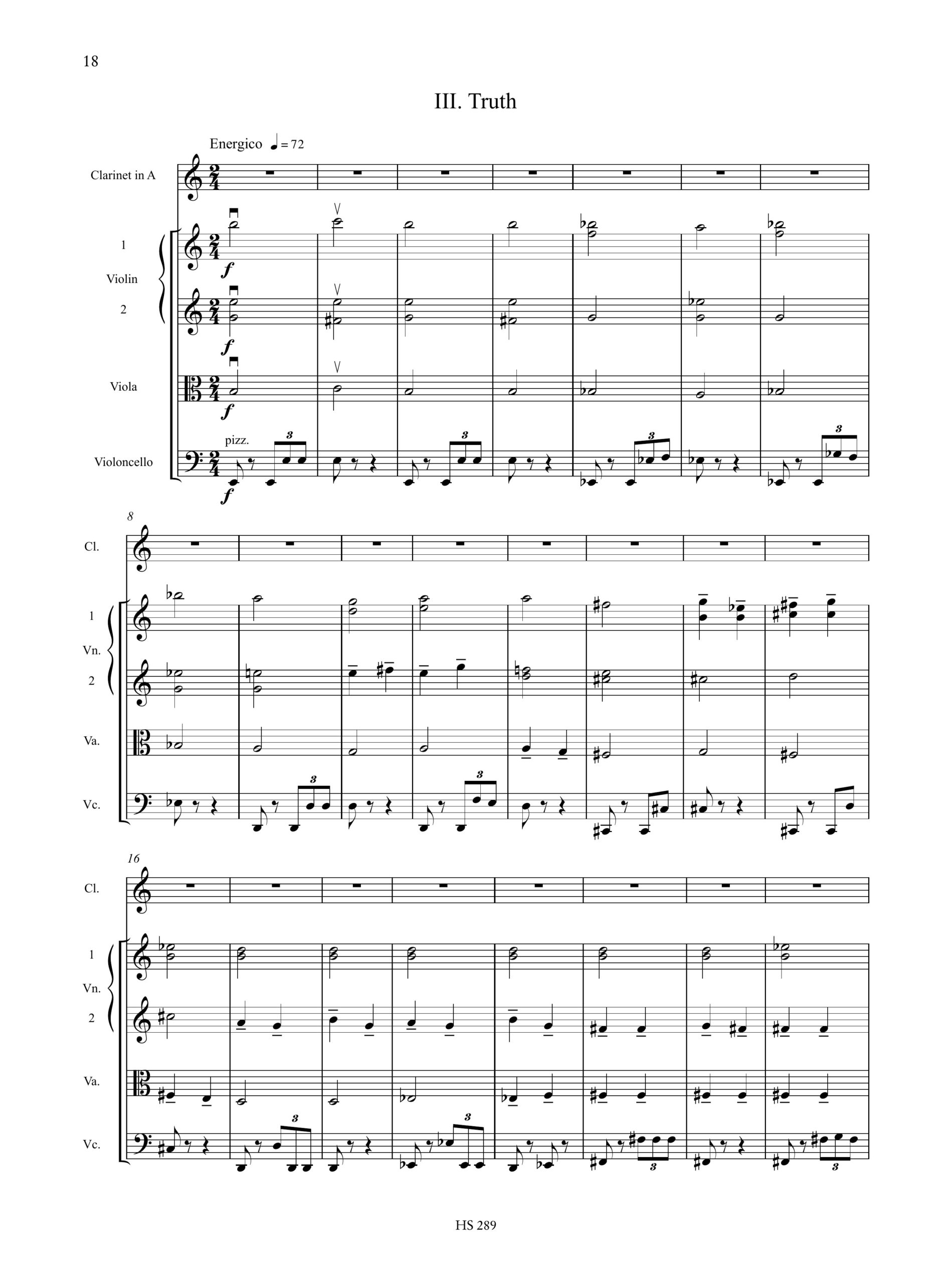 Forghieri, Giuliano: Dramatis Personae (Dance, dance, dance) per Clarinetto e Quartetto d’Archi (2018) - Image 4