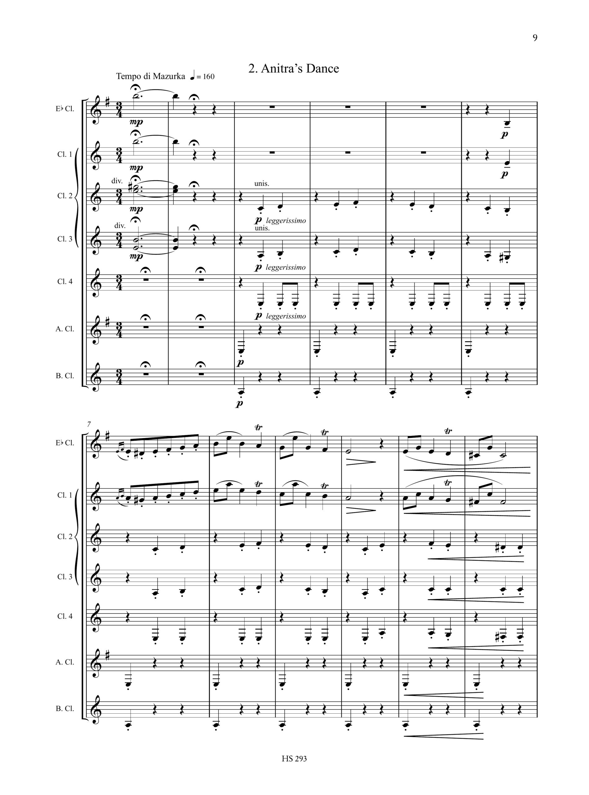 Grieg, Edvard: Peer Gynt Suite op. 23 per 9 Clarinetti o Orchestra di Clarinetti - Image 3