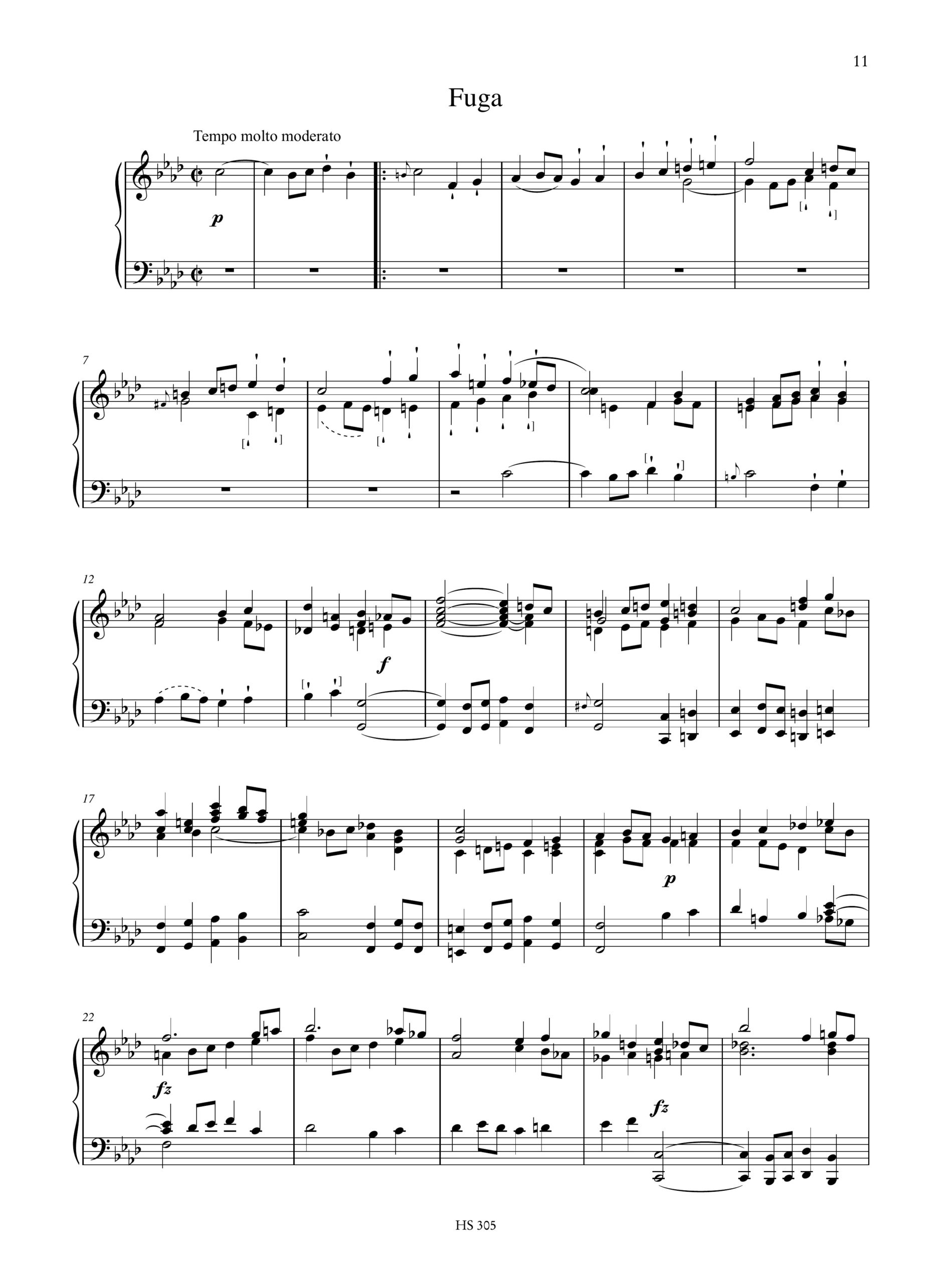 Dussek, Jan Ladislav: Fantaisie et Fugue op. 55 per Pianoforte - Image 3