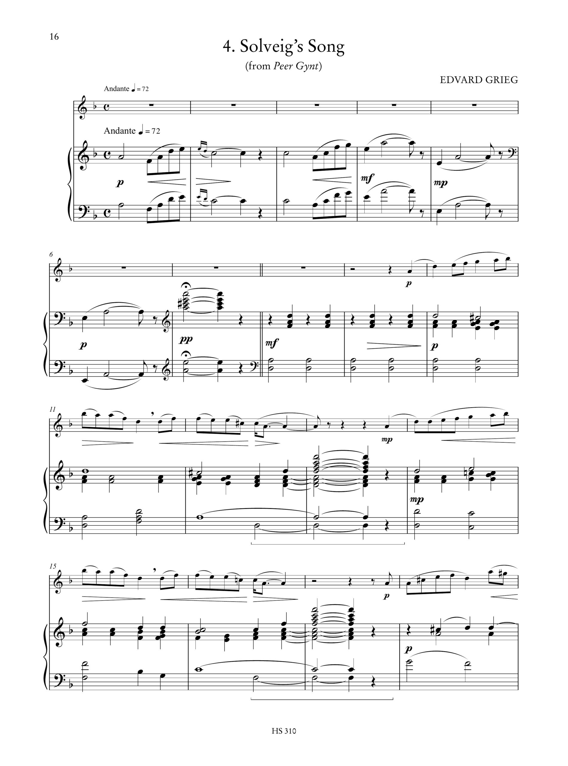 Antologia Romantica. 10 trascrizioni facili di pezzi favoriti di celebri compositori per Flauto e Pianoforte - Image 5