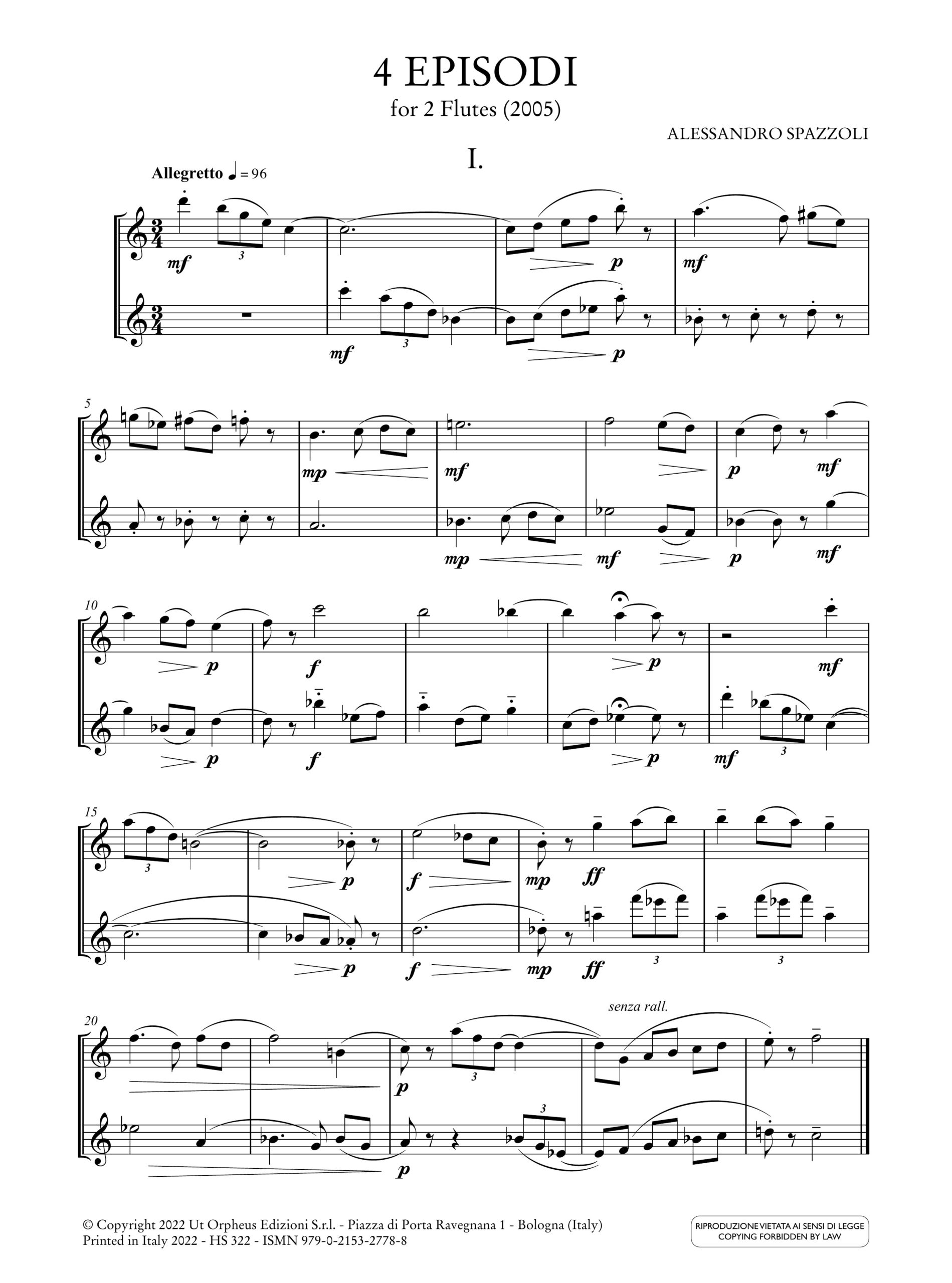 Spazzoli, Alessandro: Duetti per Flauto - Image 2