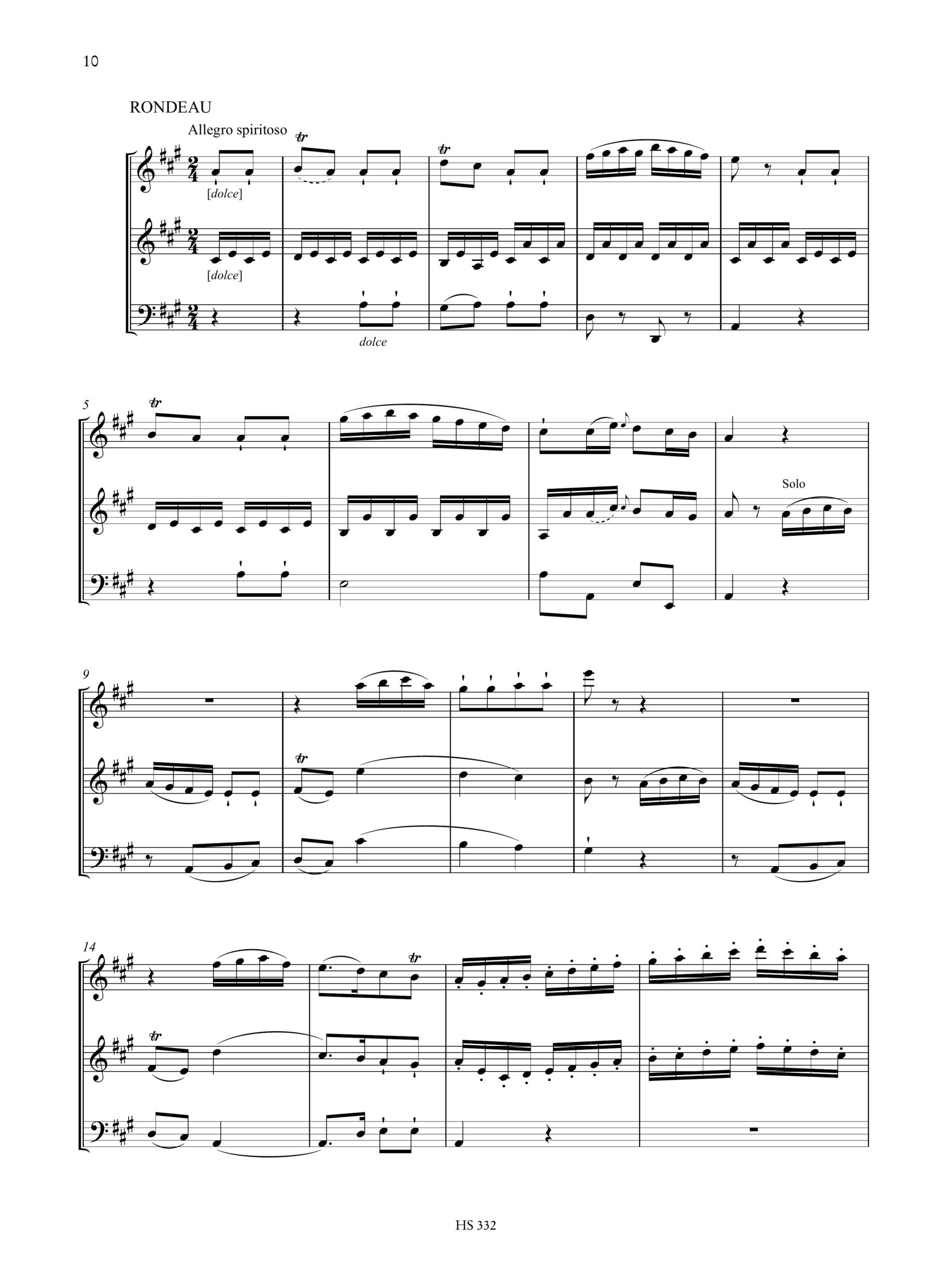 Cambini, Giuseppe Maria: 6 Trii per Flauto, Violino e Violoncello - Vol. 1: Trii 1-3 - Image 3