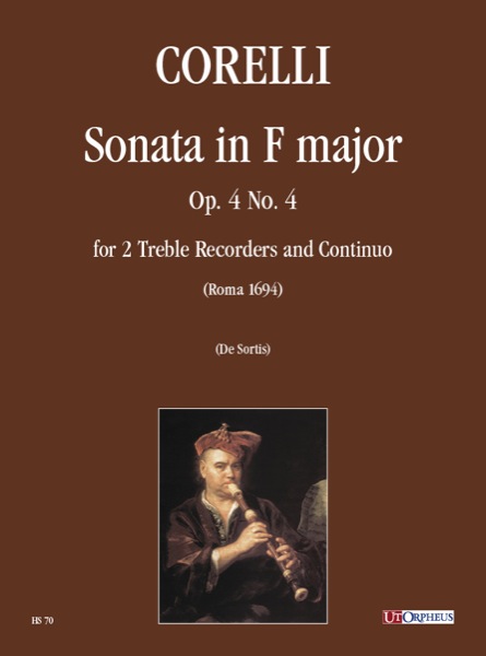 Corelli, Arcangelo: Sonata in Fa maggiore Op. 4 N. 4 per 2 Flauti Dolci Contralti e Basso Continuo