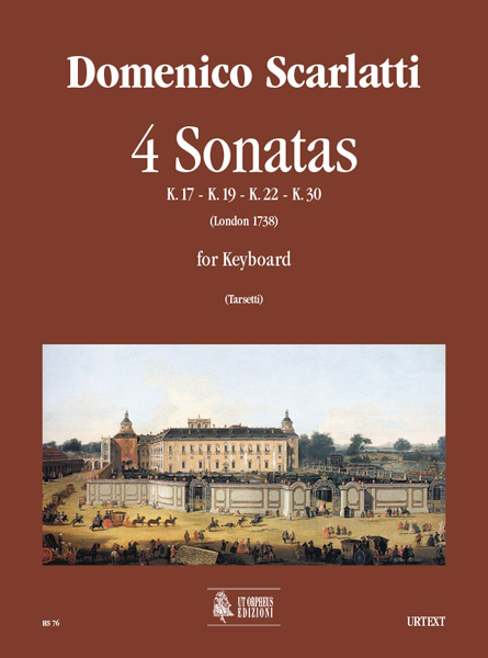 Scarlatti, Domenico: 4 Sonate (K. 17, 19, 22, 30) per Clavicembalo (Pianoforte)
