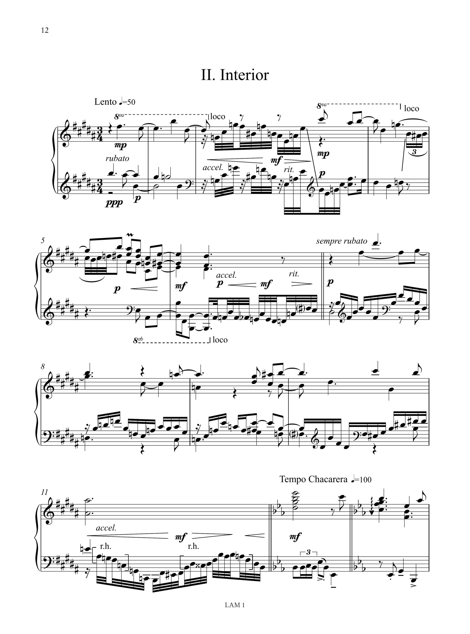 Mercadante, Marcelo: Tres Puntos. Sonata per Pianoforte (2013) - Image 3