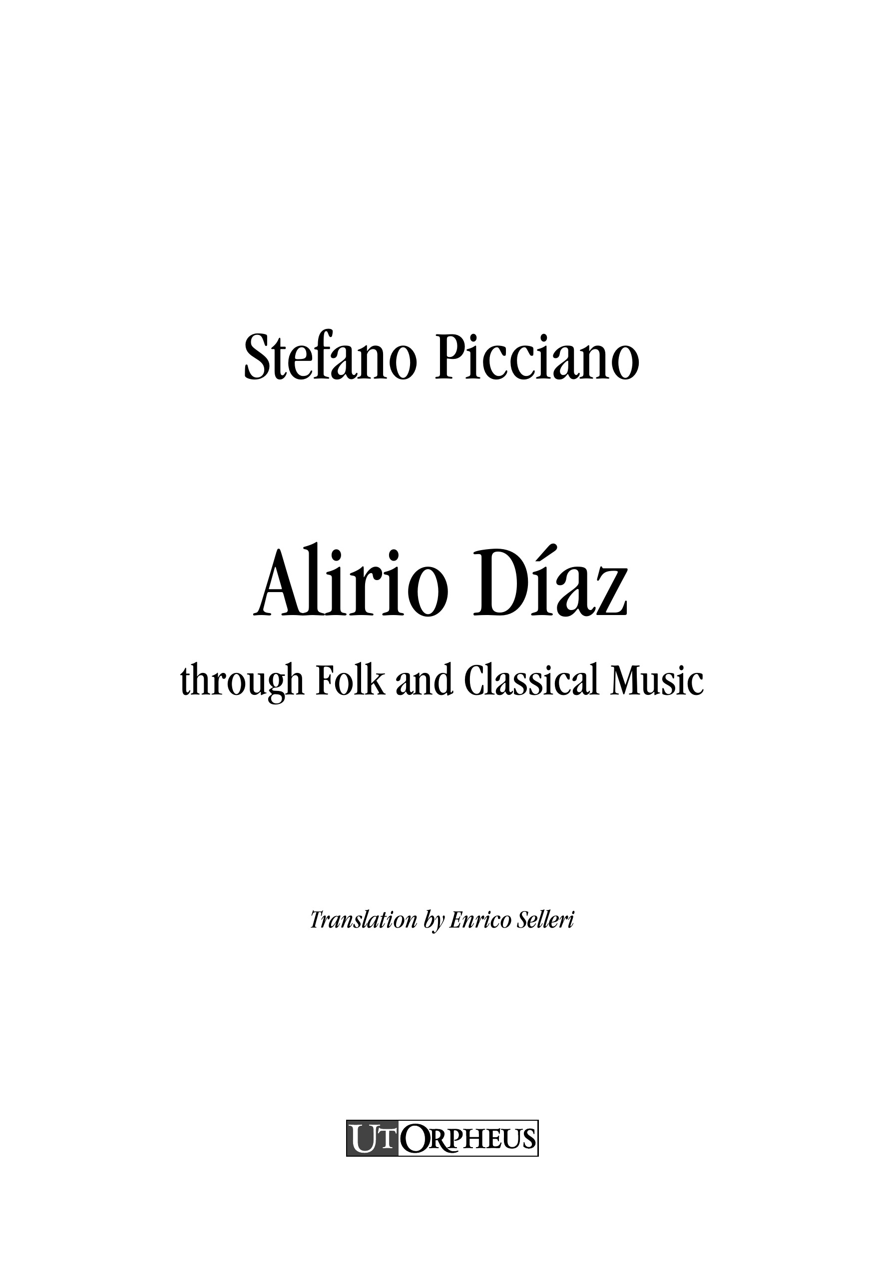 Picciano, Stefano: Alirio Díaz through Folk and Classical Music - Image 2