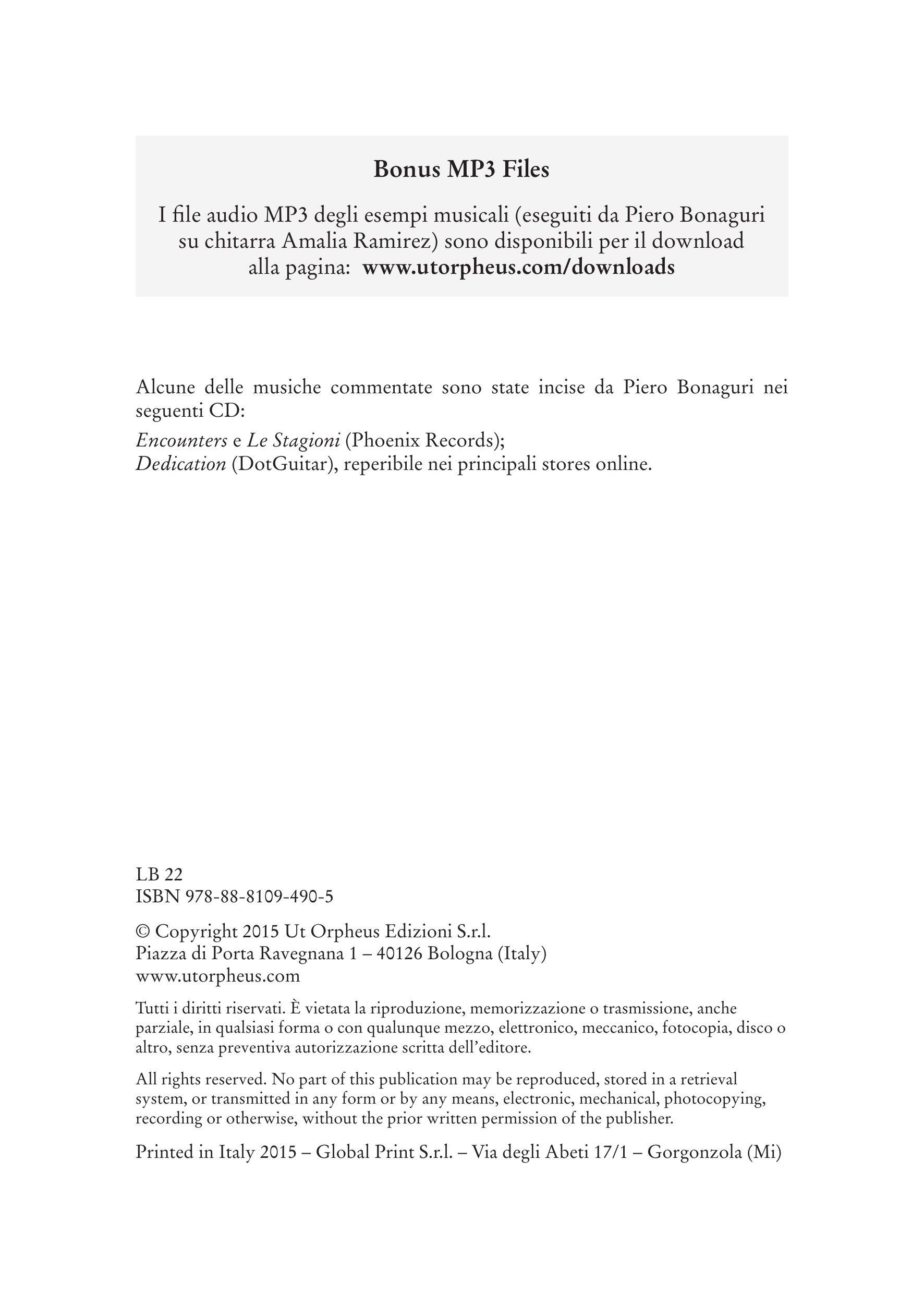 Bonaguri, Piero: Un chitarrista per i compositori. Osservazioni e suggerimenti sullo scrivere per chitarra (+files mp3) - Image 3