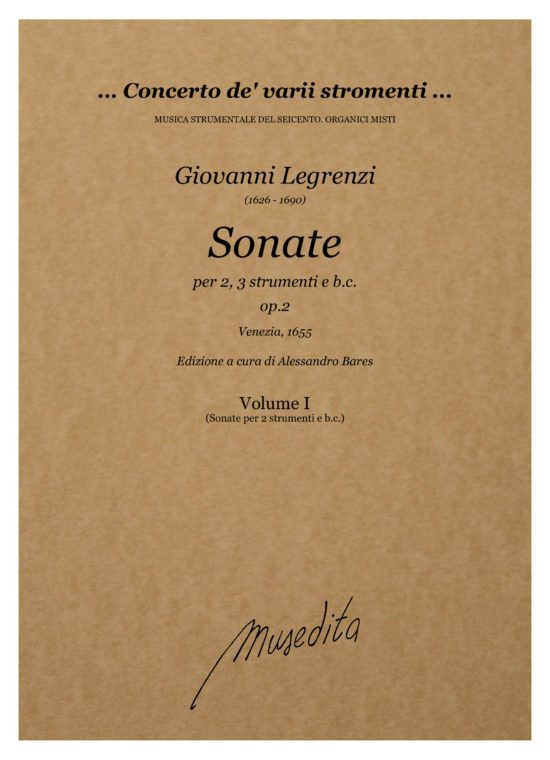 Giovanni Legrenzi (1626 - 1690) - Sonate op.2 (libro primo) (Venezia, 1655)