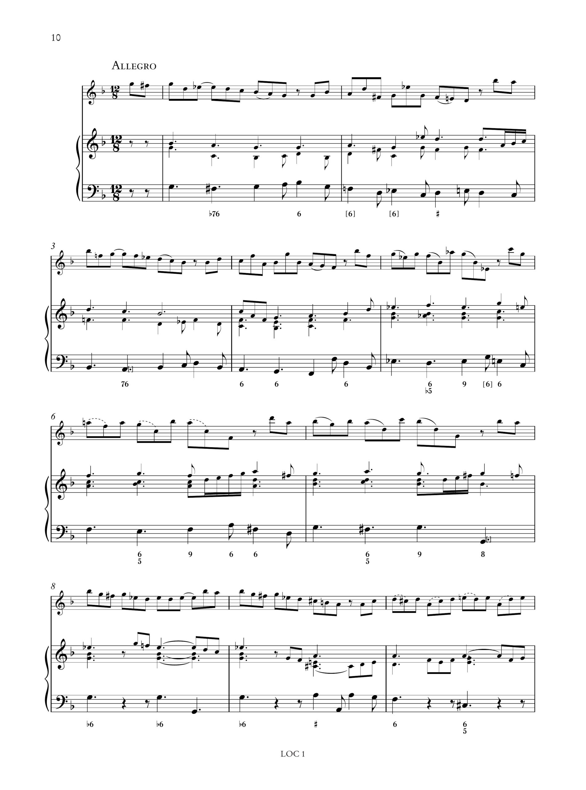 Locatelli, Pietro Antonio: Sonata à Violino Solo da Camera per Violino e Basso Continuo - Image 5