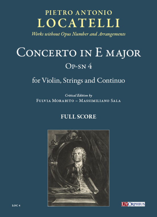 Locatelli, Pietro Antonio: Concerto in Mi maggiore Op-sn 4 per Violino, Archi e Basso Continuo [Partitura]