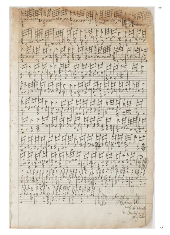 Robert de Visée’s Pièces de théorbe et de luth (1716) in tablature for 11-course D-minor lute