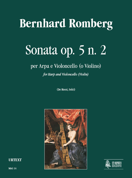 Romberg, Bernhard: Sonata Op. 5 N. 2 per Arpa e Violoncello (Violino)