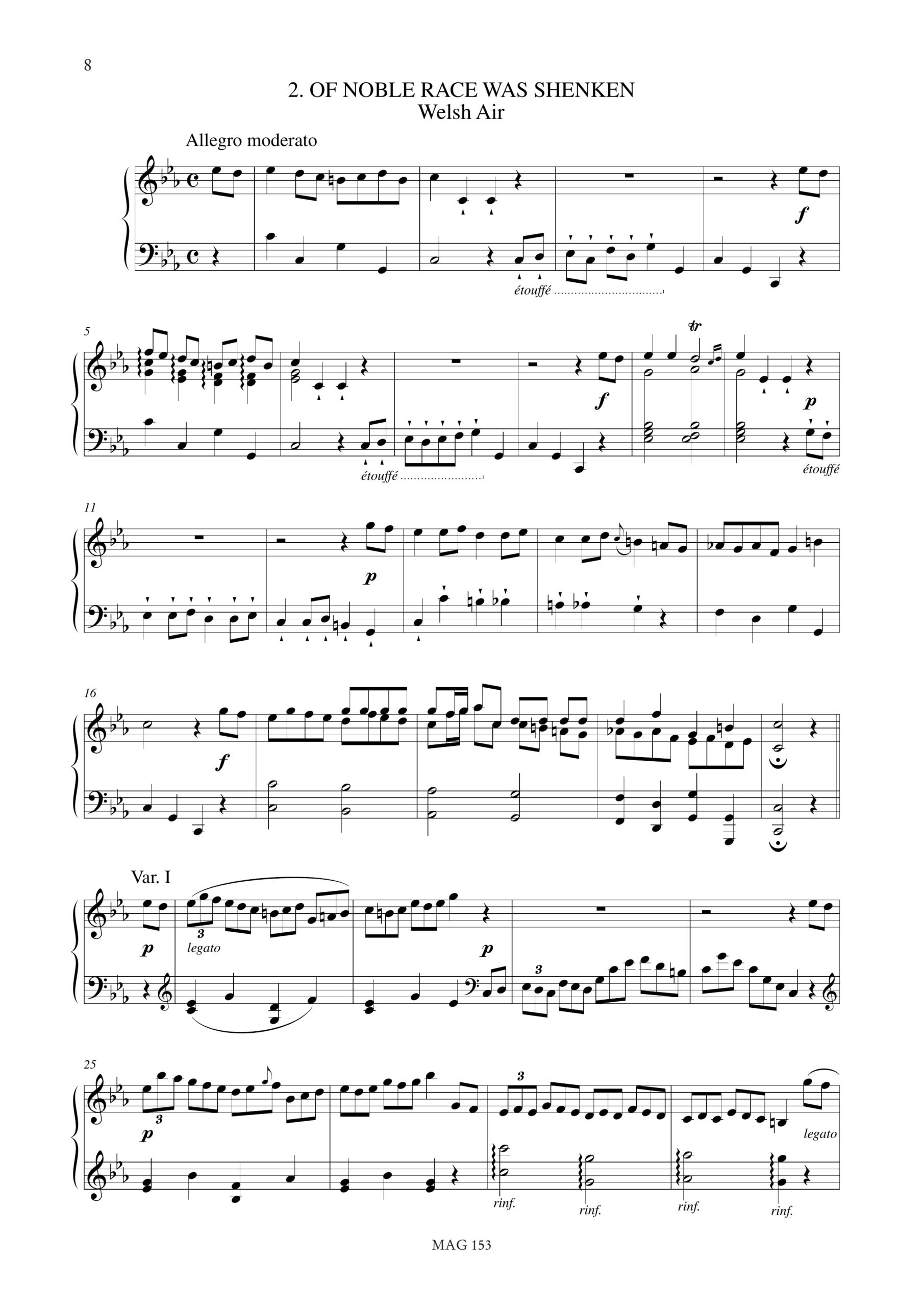 Marin, Marie-Martin: 3 Ariette con Variazioni Op. 11 bis per Arpa - Image 3