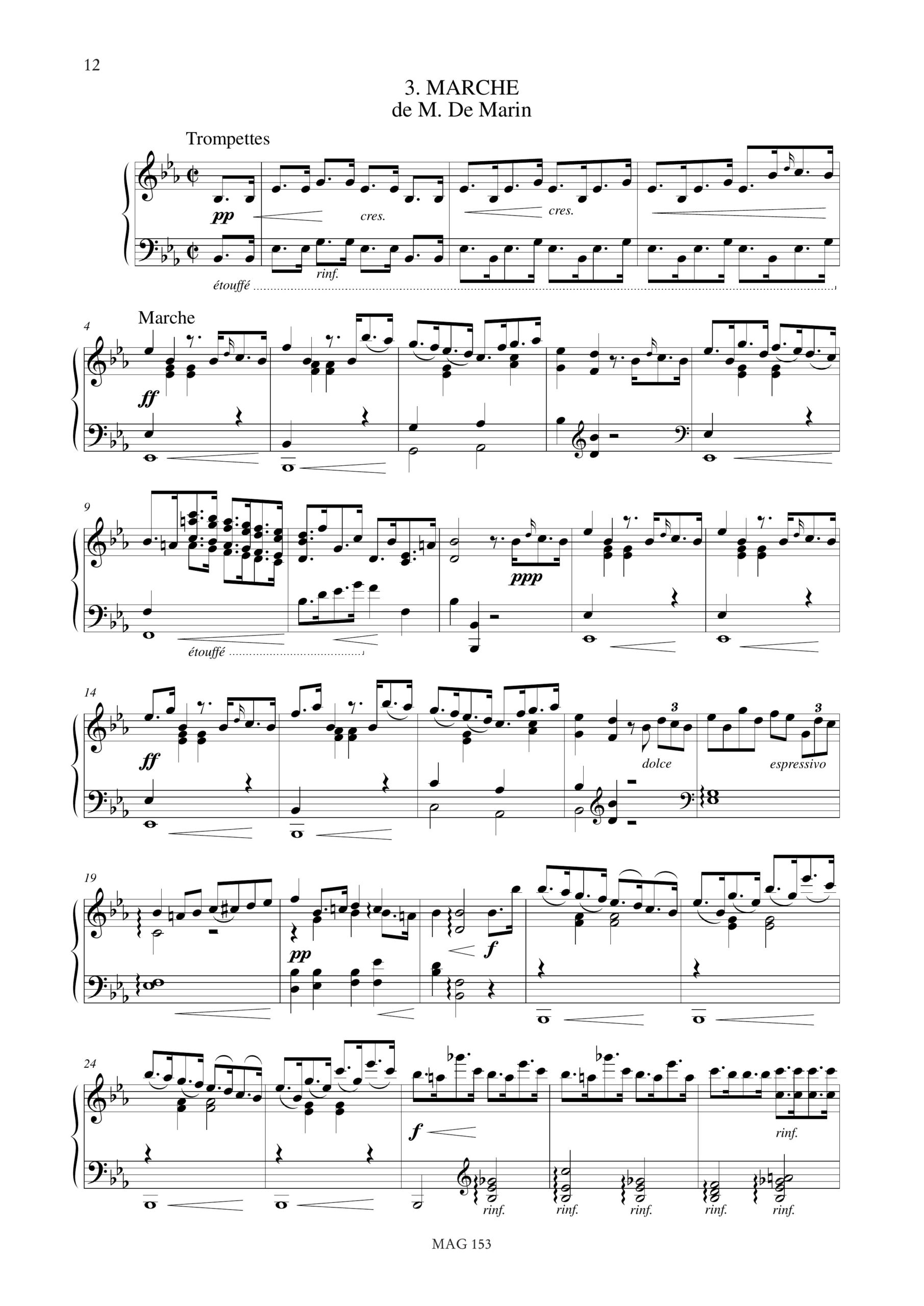 Marin, Marie-Martin: 3 Ariette con Variazioni Op. 11 bis per Arpa - Image 4