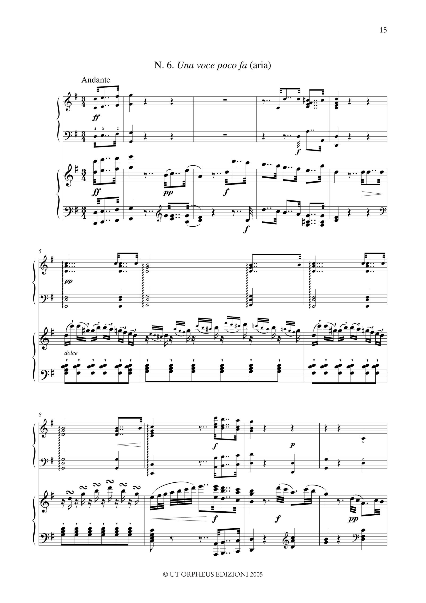 Rossini, Gioachino: Brani scelti da “Il Barbiere di Siviglia” ridotti per Arpa e Pianoforte da Robert Nicolas Charles Bochsa - Vol. 2 - Image 3