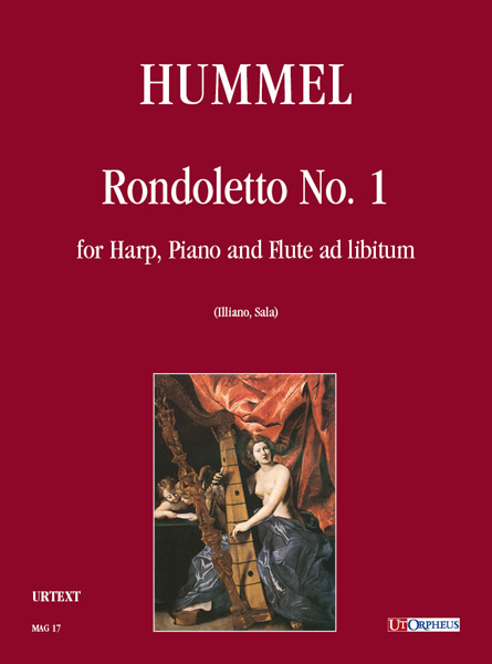Hummel, Johann Nepomuk: Rondoletto N. 1 per Arpa, Pianoforte e Flauto ad libitum