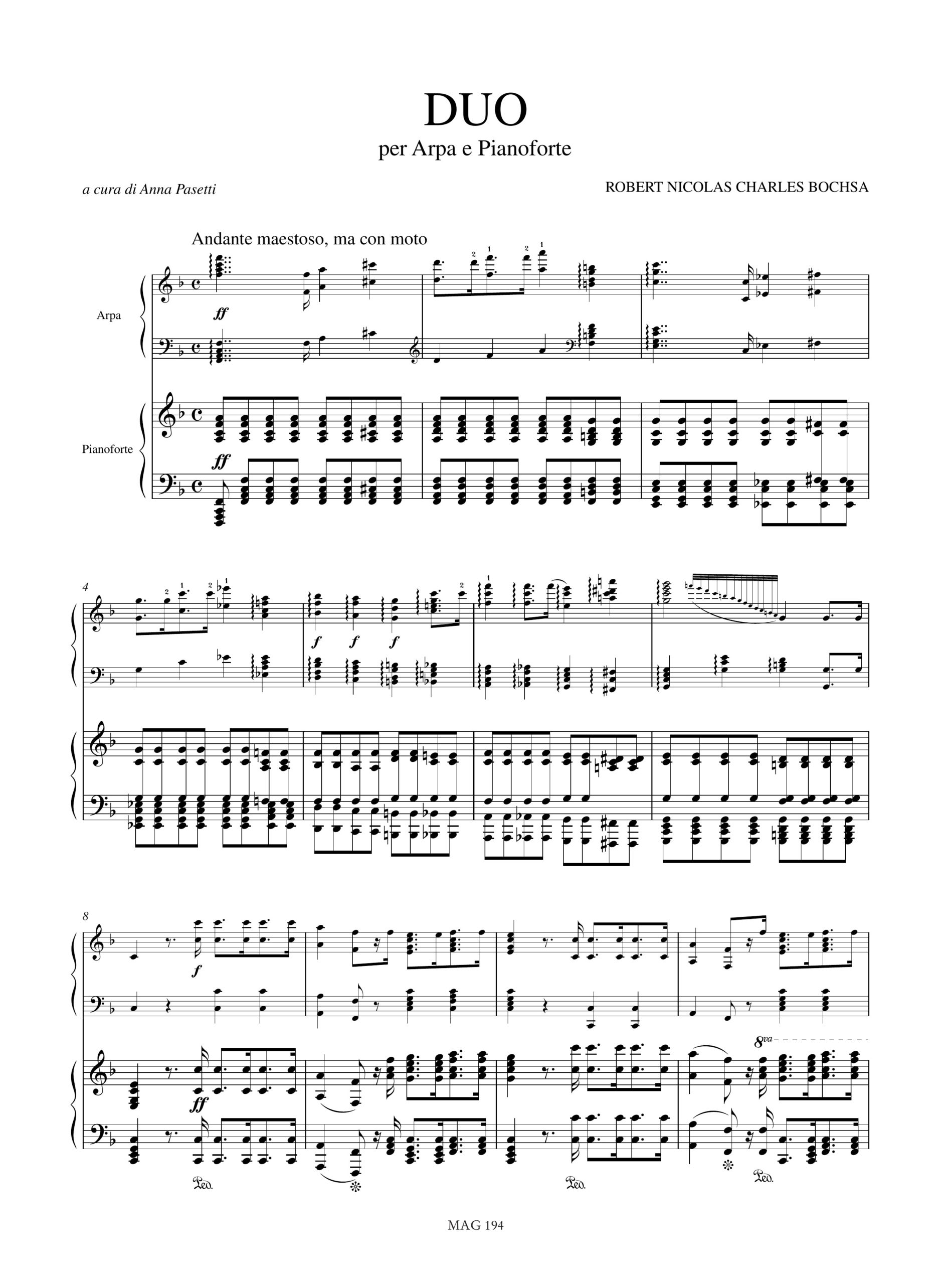 Bochsa, Robert Nicolas Charles: Duo per Arpa e Pianoforte - Image 2