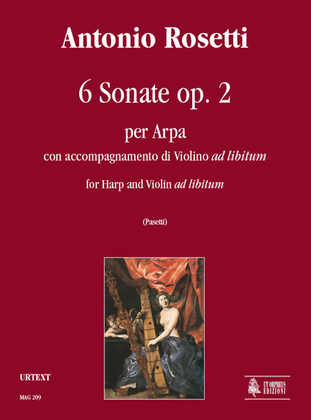 Rosetti, Antonio: 6 Sonate Op. 2 per Arpa con accompagnamento di Violino ad libitum