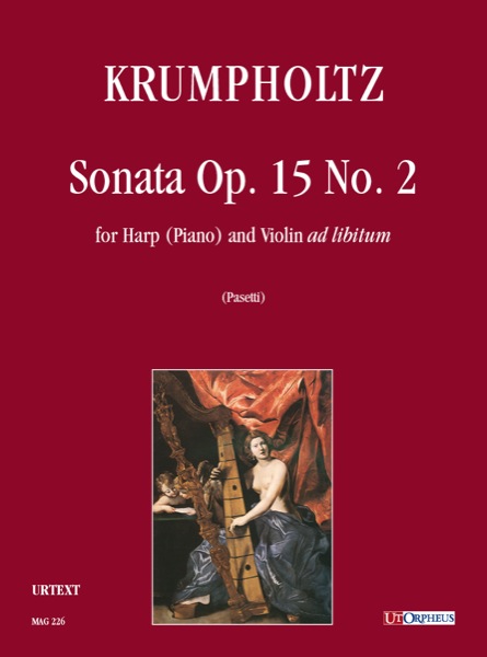 Krumpholtz, Johann Baptist: Sonata Op. 15 N. 2 per Arpa (Pianoforte) e Violino ad libitum