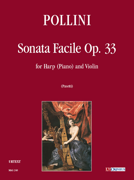Pollini, Francesco: Sonata Facile Op. 33 per Arpa (Pianoforte) e Violino