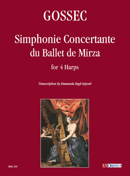 Gossec, François-Joseph: Simphonie Concertante du Ballet de Mirza per 4 Arpe