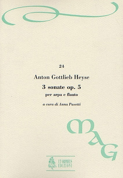 Heyse, Anton Gottlieb: 3 Sonate Op. 5 per Arpa e Flauto