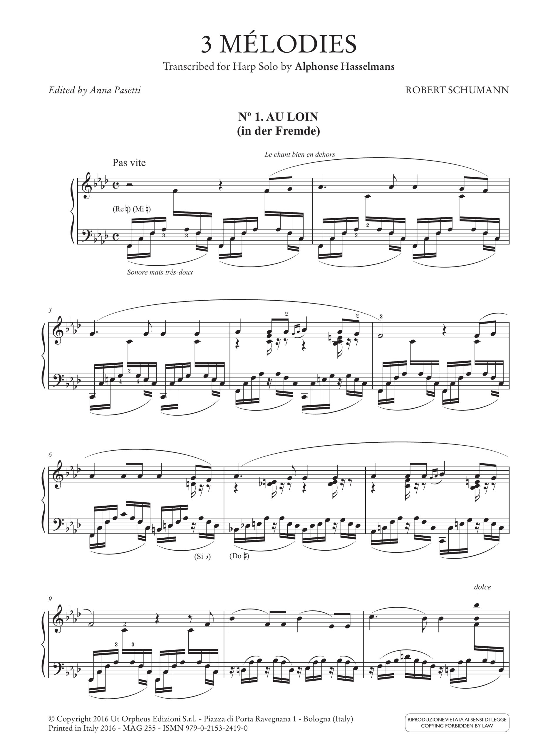 Schumann, Robert: 3 Mélodies - Image 2