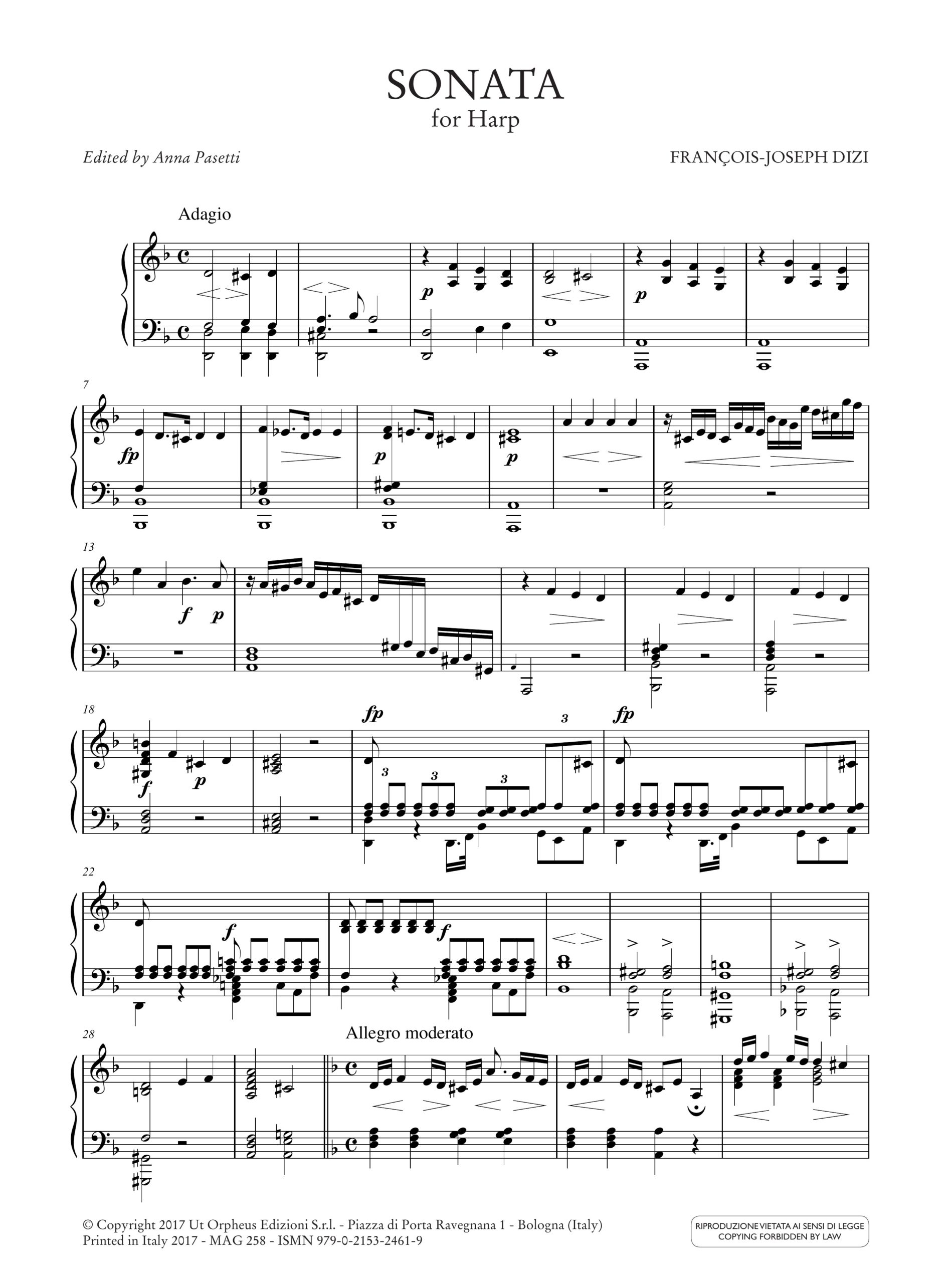 Dizi, François Joseph: Sonata per Arpa - Image 2