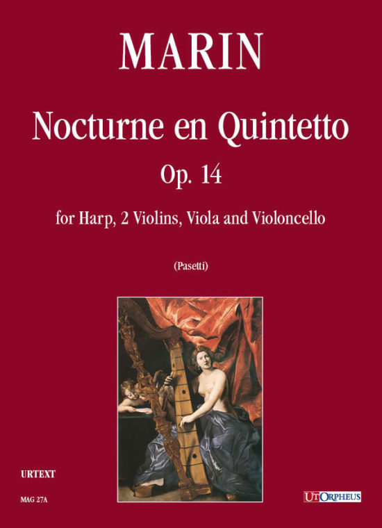 Marin, Marie-Martin: Nocturne en Quintetto Op. 14 per Arpa, 2 Violini, Viola e Violoncello [Partitura]