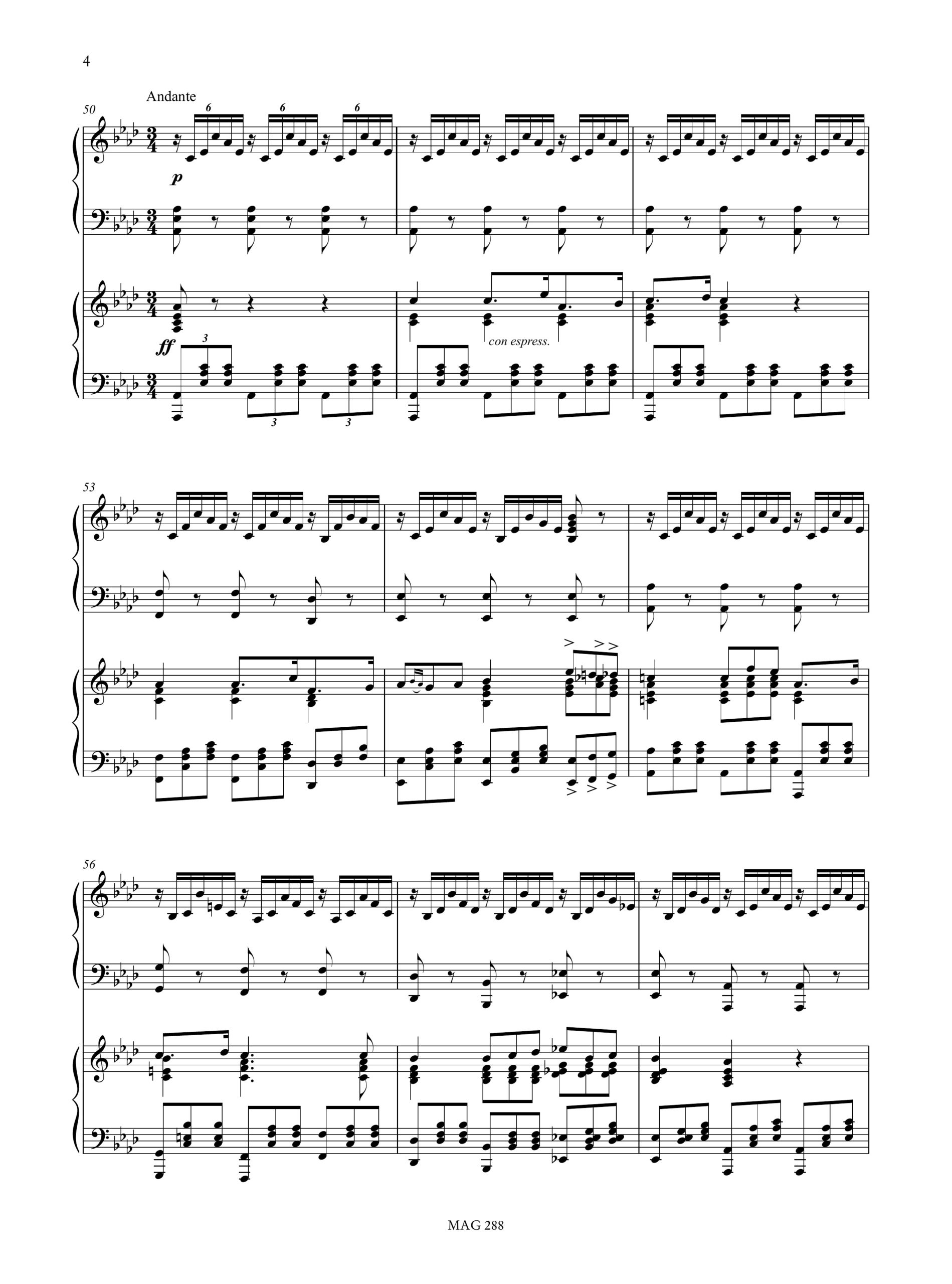 Zamara, Antonio: Divertissement sur des motifs de “Rigoletto” per 2 Arpe - Image 5