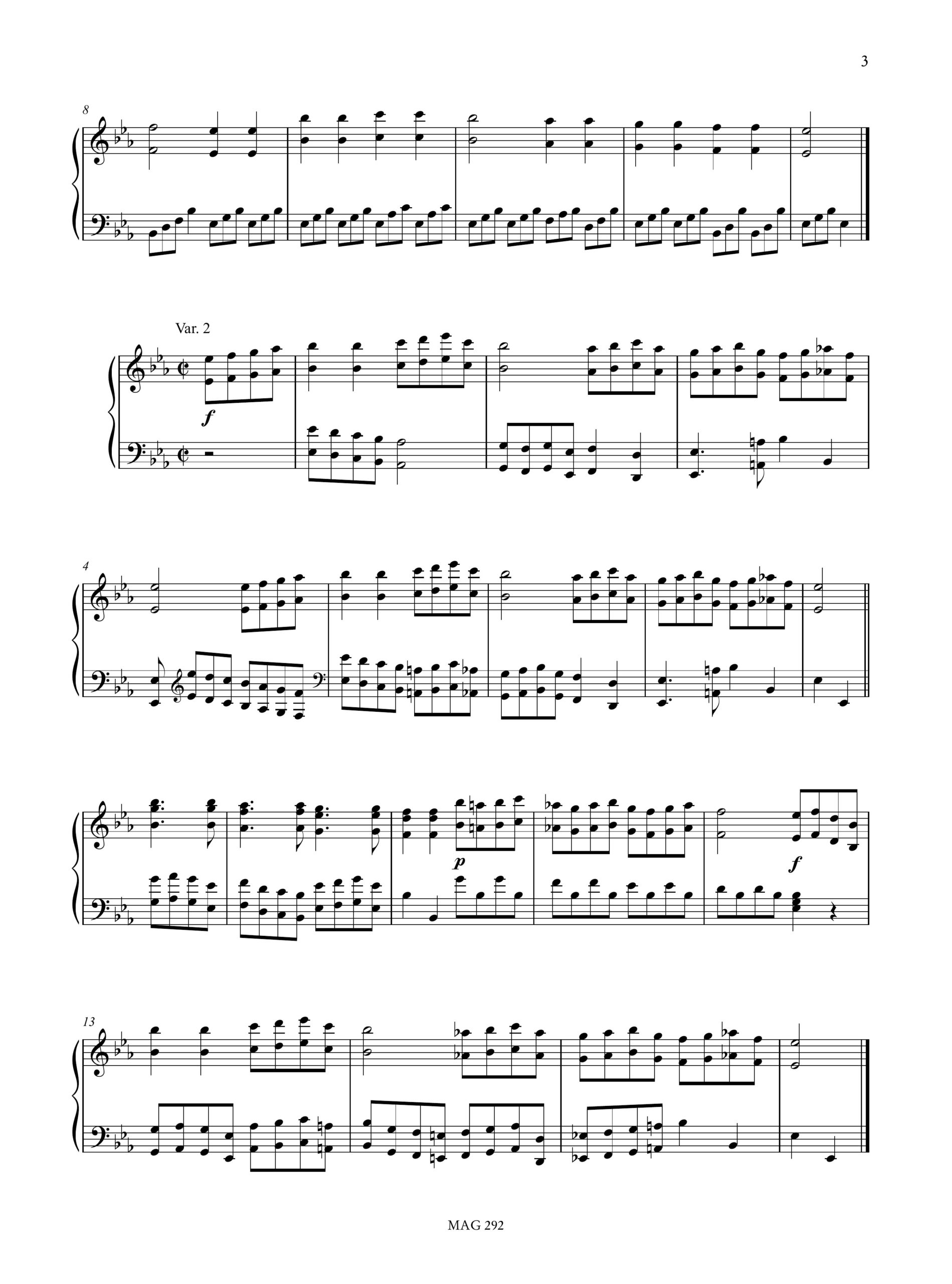 Henry, Bénigne: Variazioni su “Ah! Vous dirai-je Maman” per Arpa - Image 3