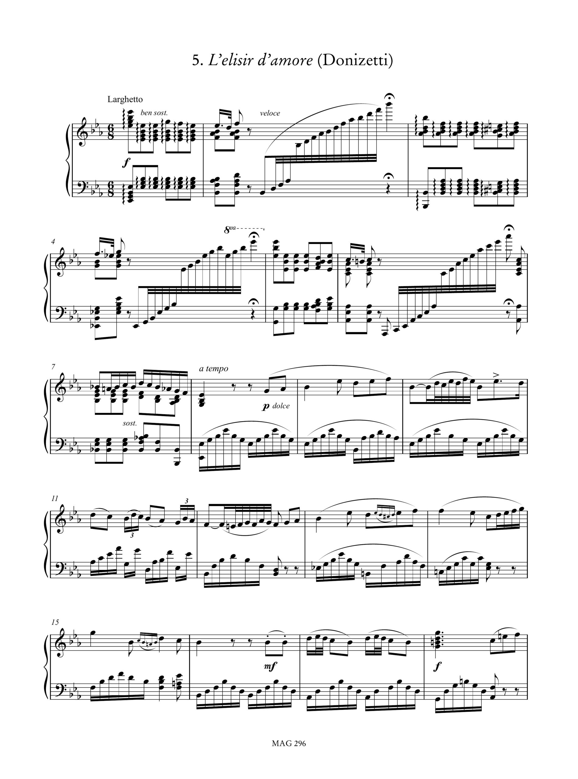 Parish Alvars, Elias: Souvenirs des Opéras Italiens arrangés dans un style facile et brillant per Arpa - Vol. 2 - Image 3