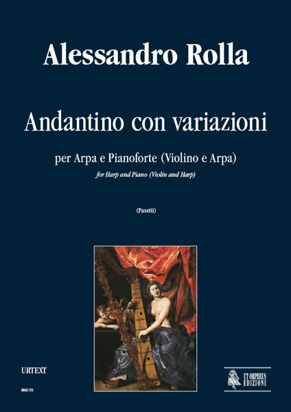 Rolla, Alessandro: Andantino con Variazioni per Arpa e Pianoforte (Violino e Arpa)