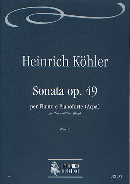 Köhler, Heinrich: Sonata Op. 49 per Flauto e Pianoforte (Arpa)