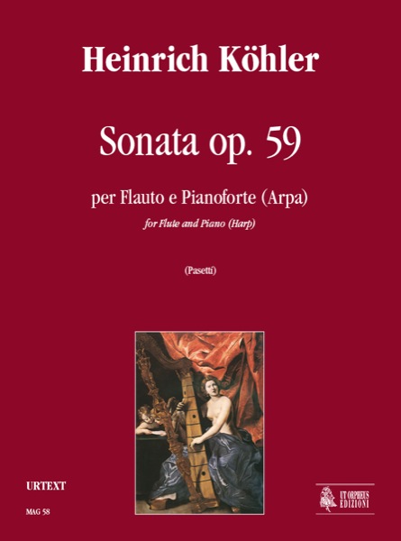 Köhler, Heinrich: Sonata Op. 59 per Flauto e Pianoforte (Arpa)