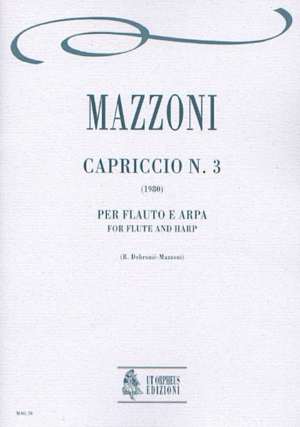Mazzoni, Nino: Capriccio N. 3 per Flauto e Arpa (1980)