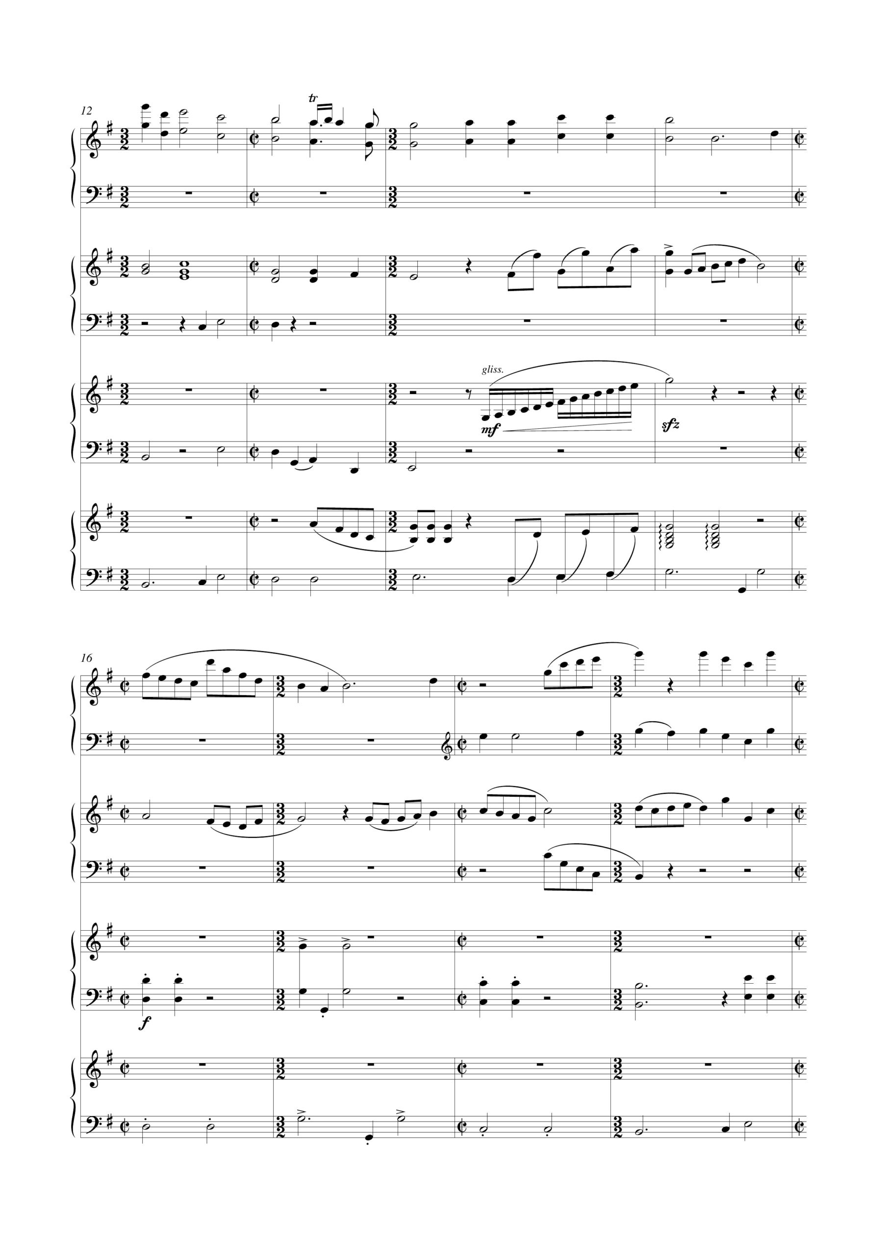 Solci, Roberto: Le Muse danzanti. 3 divertimenti in forma di Passacaglia “Ba-rok” per 4 Arpe - Image 3