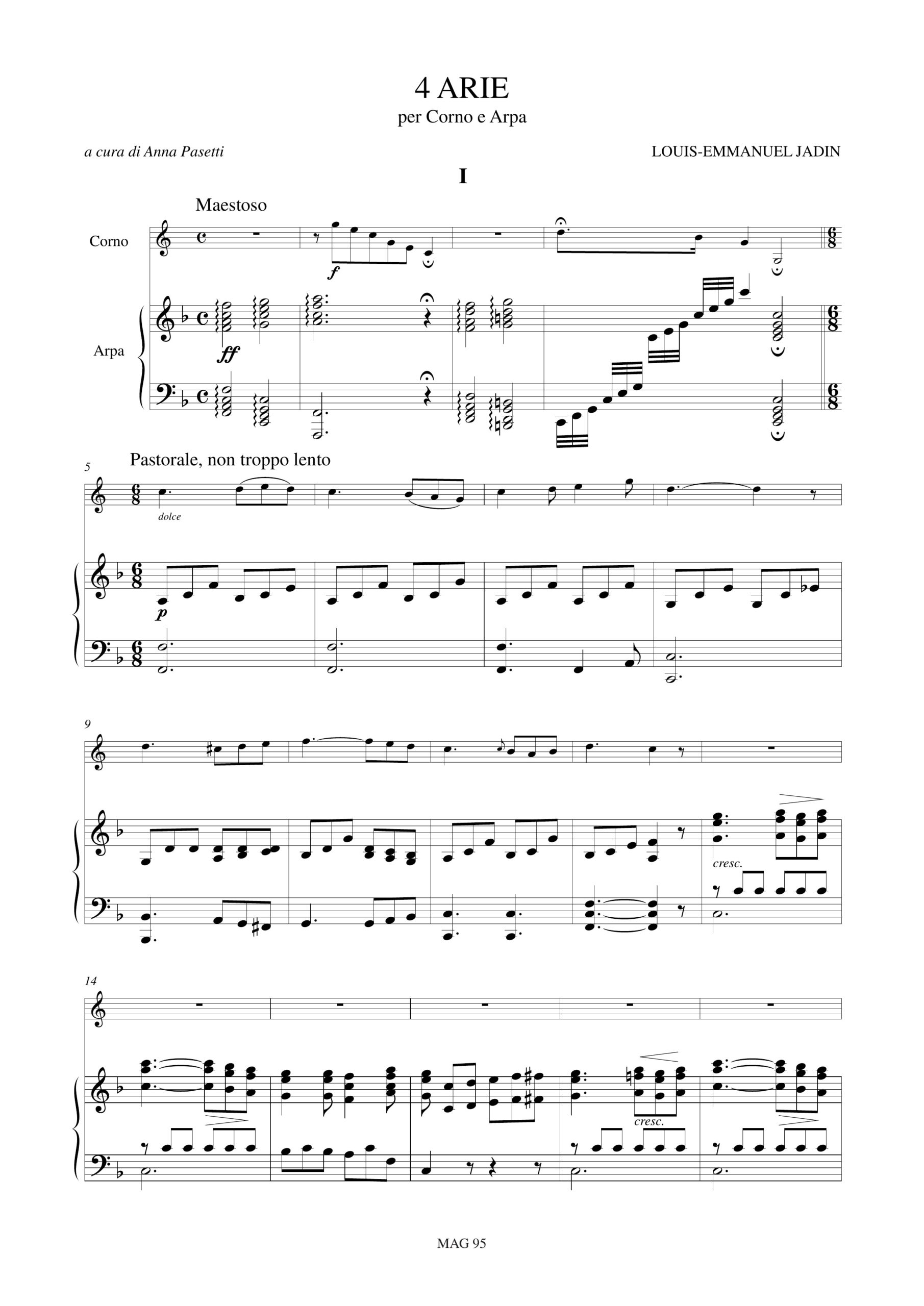 Jadin, Louis-Emmanuel: 4 Arie per Corno e Arpa - Image 2